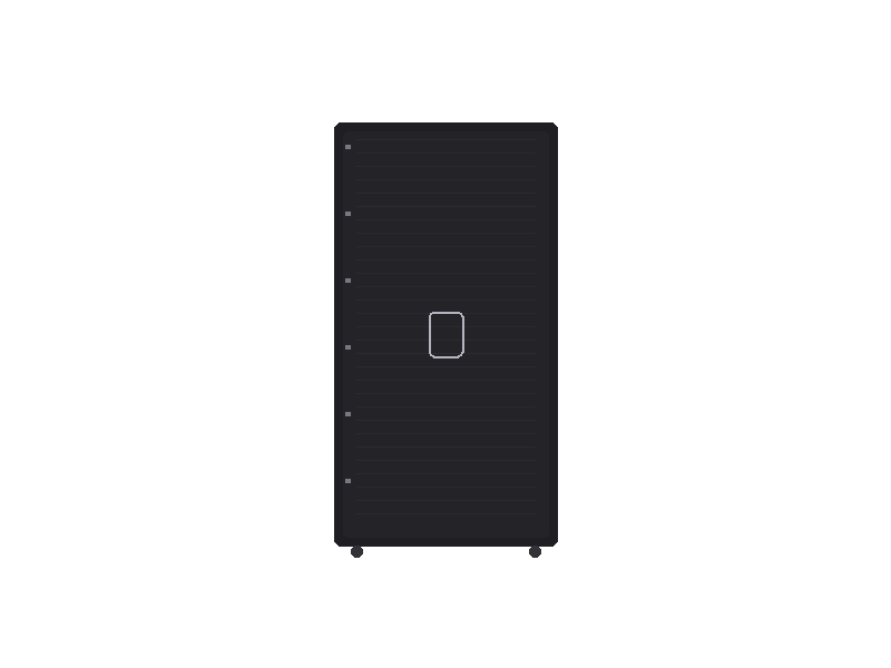 Floor-standing server rack cabinet